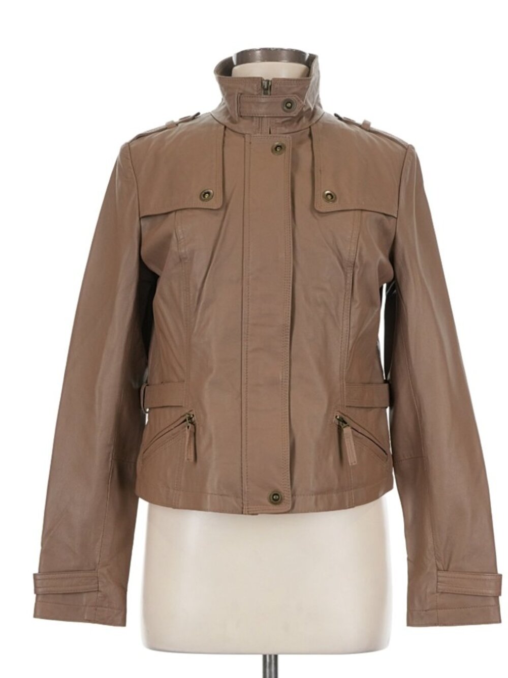 Bikercore Funnel Neck Snatched NWOT Bagatelle 100% Genuine leather jacket M